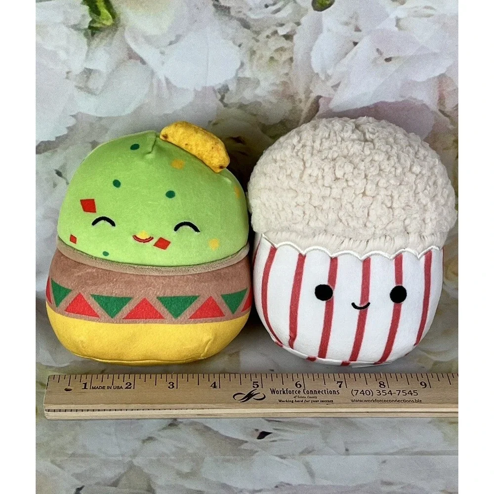 Squishmallow Food Gideon the Guacamole Arnel The Popcorn Bucket 5.5 Inch Lot 2